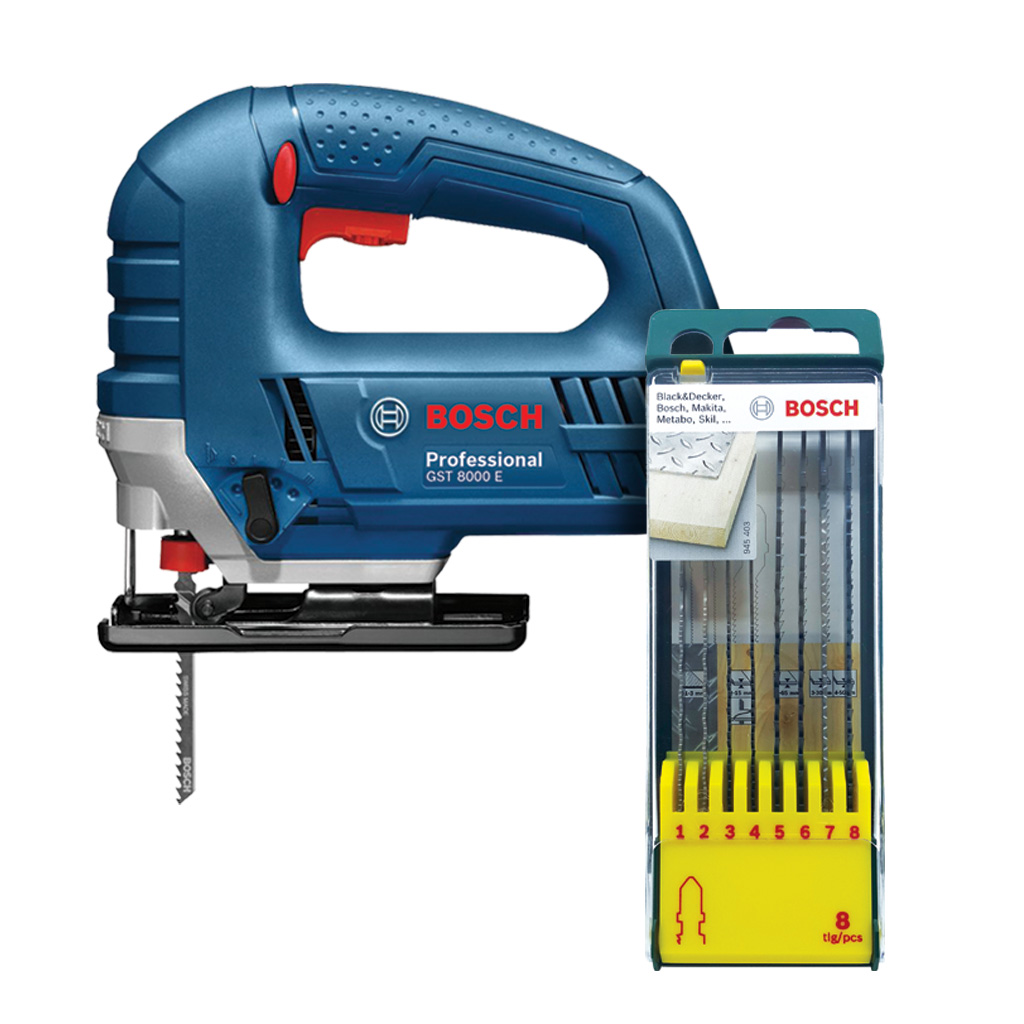 Лобзик BOSCH GST 8000 E + НАБОР Лобзик BOSCH GST 8000 E + НАБОР