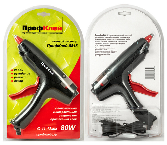 Пистолет клеевой 11 мм ПрофКлей 8815 Пистолет клеевой 11 мм ПрофКлей 8815