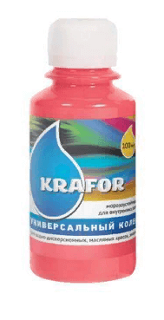 Колер универсальный Krafor РОЗОВЫЙ 100 мл 32 158