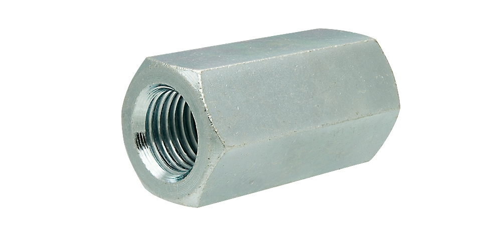 Гайка соединительная М 5х15 нержавеющая A2 DIN6334 Гайка соединительная М 5х15 нержавеющая A2 DIN6334