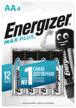 Батарейка Energizer AA MAX Plus 4шт E91 алкалиновая 266 Батарейка Energizer AA MAX Plus 4шт E91 алкалиновая 266