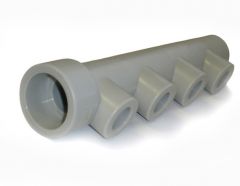 Коллектор PPRC 32 мм 4х25 мм. (5/60) серый FD-plast 1825/13105 Коллектор PPRC 32 мм 4х25 мм. (5/60) серый FD-plast 1825/13105