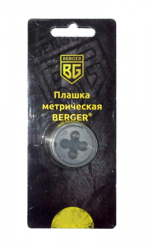 Плашка метрическая BERGER М5х0,8 мм BG1003 Плашка метрическая BERGER М5х0,8 мм BG1003