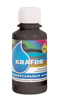 Колер универсальный Krafor ЧЕРНЫЙ 100 мл 32 169