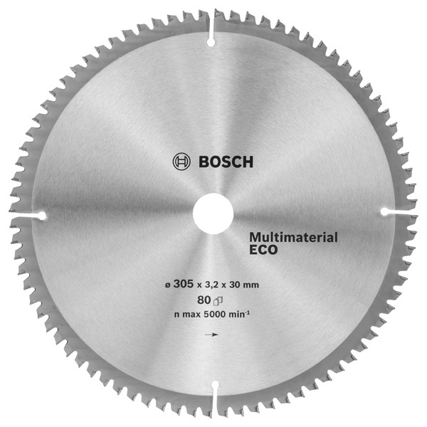 Диск пильный универсальный (305x30 z80) BOSCH Multimaterial Eco 2.608.641.808 Диск пильный универсальный (305x30 z80) BOSCH Multimaterial Eco 2.608.641.808