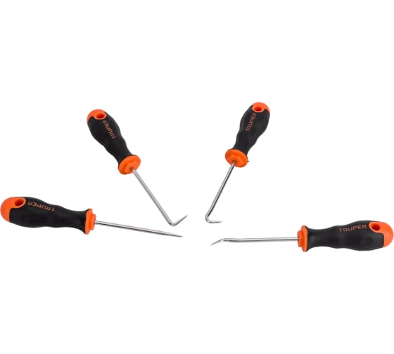 Набор крюков 4пр. двухкомпонентная ручка TRUPER 14210 Набор крюков 4пр. двухкомпонентная ручка TRUPER 14210