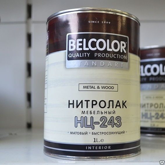 Лак НЦ-243 "Белколор" 1.7кг С191 Лак НЦ-243 "Белколор" 1.7кг С191