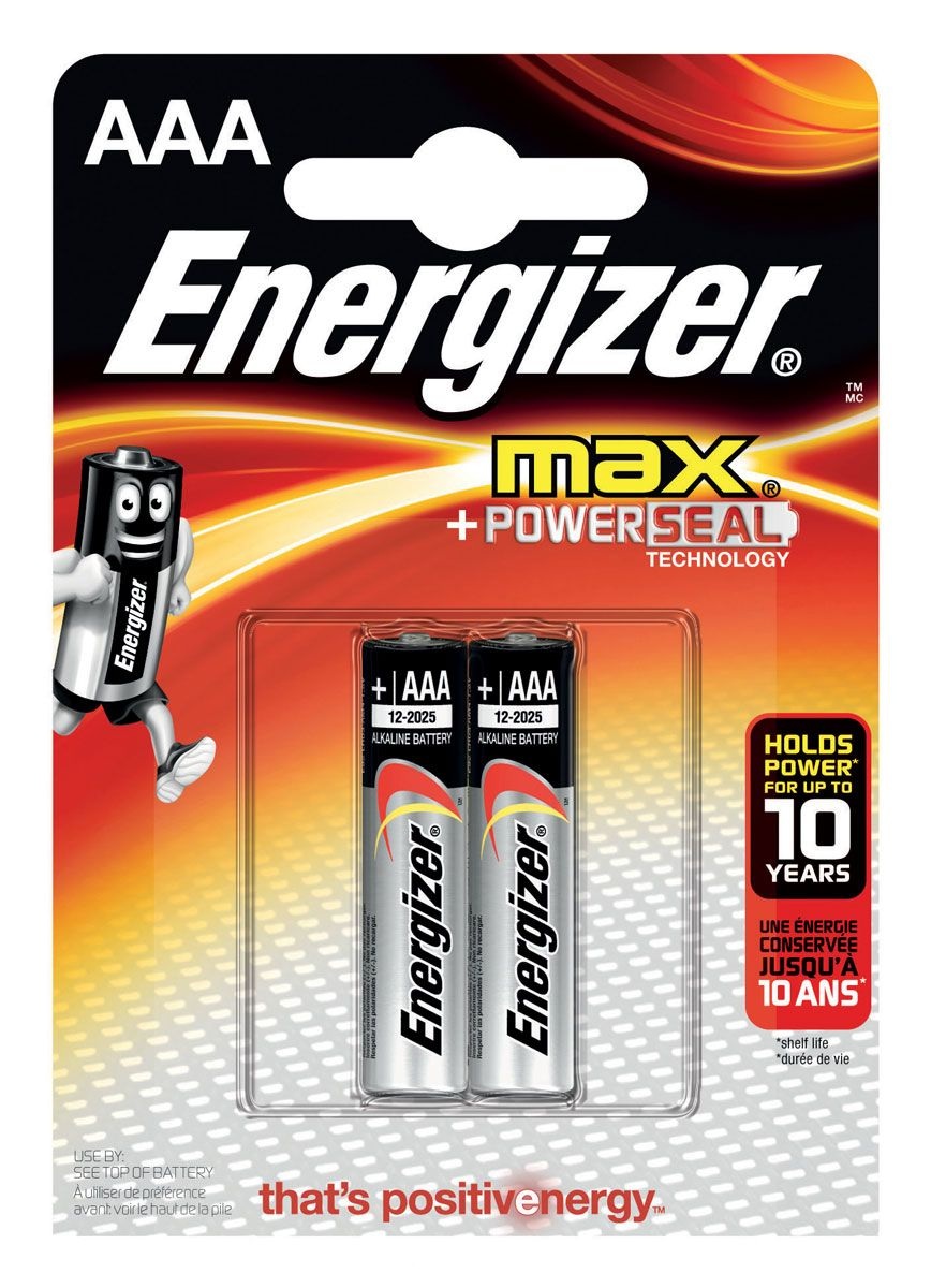 Батарейка AAА Energizer MAX 2 шт E92 (E300157202)