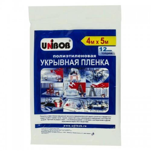 Укрывная пленка защитная 4х 5м 12мкм UNIBOB 45992/33812 Укрывная пленка защитная 4х 5м 12мкм UNIBOB 45992/33812
