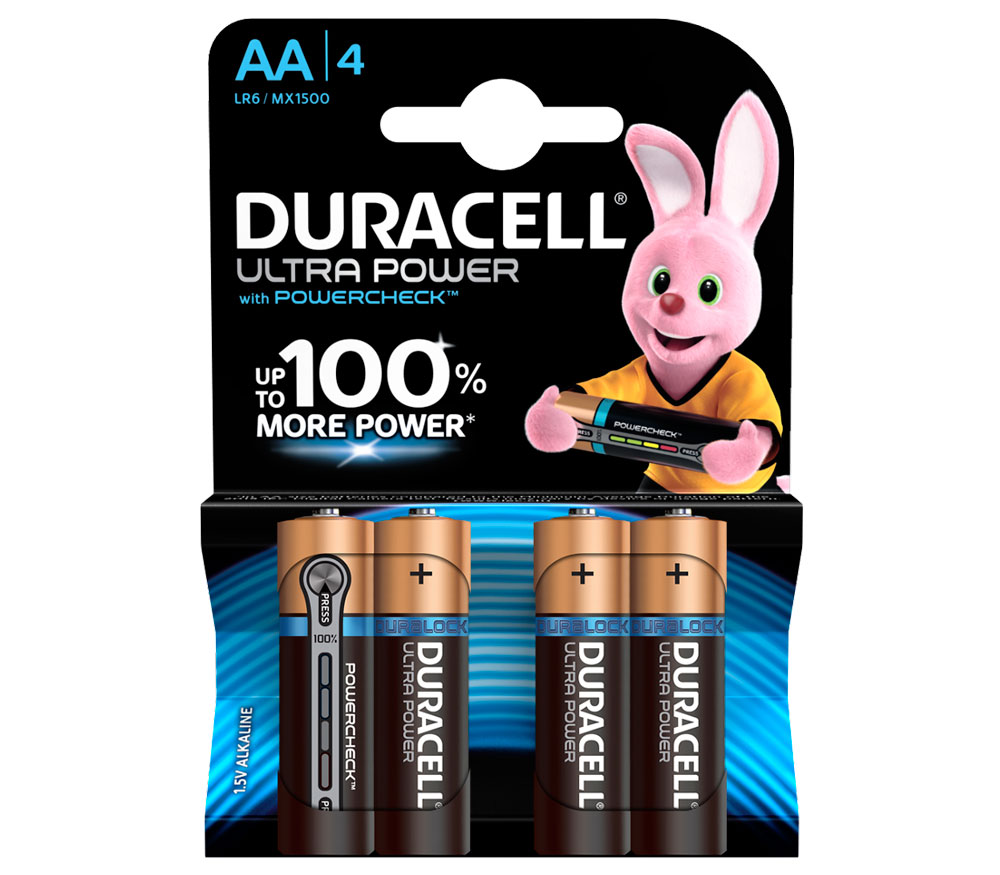 Батарейка Duracell AA LR6-4BL Ultra Power 4шт Батарейка Duracell AA LR6-4BL Ultra Power 4шт