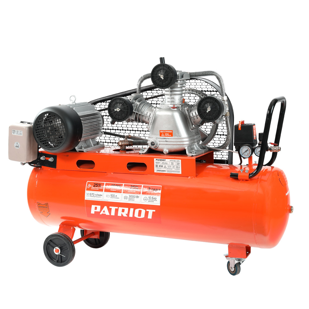 Компрессор PATRIOT POWER PTR100/670 380в Компрессор PATRIOT POWER PTR100/670 380в