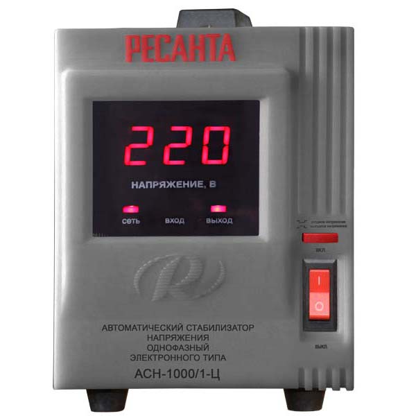 Стабилизатор Ресанта АСН-1000/1-Ц (63/6/2) Стабилизатор Ресанта АСН-1000/1-Ц (63/6/2)