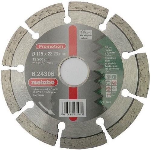 Алмазный круг 115х22 Universal Metabo 624306000 Алмазный круг 115х22 Universal Metabo 624306000