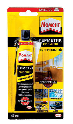 Герметик силиконовый универсальный белый 85мл Henkel 611656 Герметик силиконовый универсальный белый 85мл Henkel 611656