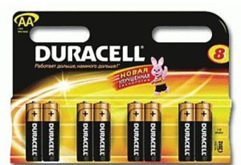 Батарейка AAA MN2400 К8 8шт Duracell 81422470 Батарейка AAA MN2400 К8 8шт Duracell 81422470