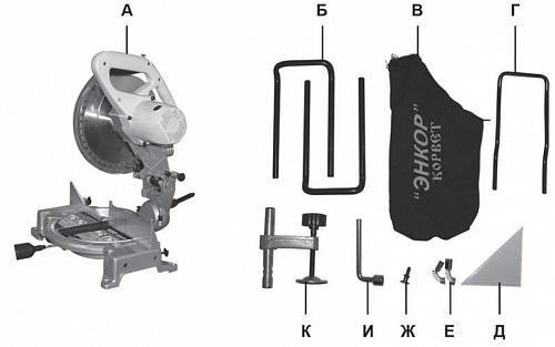 Пила торцовочная Энкор Корвет 2 (90020) Пила торцовочная Энкор Корвет 2 (90020)