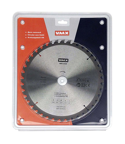 Диск пильный ф250х30 z40 дерево VMX VM512435 Диск пильный ф250х30 z40 дерево VMX VM512435