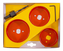 Набор коронок для дерева (3 шт + адаптер) Энкор 19157 Набор коронок для дерева (3 шт + адаптер) Энкор 19157