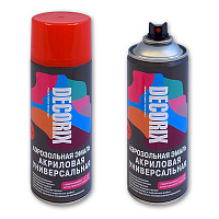 Краска аэрозольная Decorix эмаль универсальная Светло-серая по металлу (A28) 0101-27 DX Краска аэрозольная Decorix эмаль универсальная Светло-серая по металлу (A28) 0101-27 DX