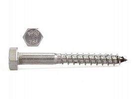Шуруп для крепления деревянных лаг и реек 10х300 Шуруп для крепления деревянных лаг и реек 10х300