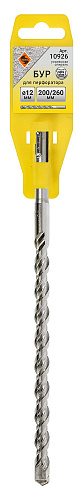Бур усиленный SDS + ф12х200/260 Энкор 10926 Бур усиленный SDS + ф12х200/260 Энкор 10926