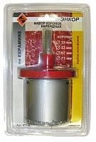 Набор коронок карбидных 6 предметов по керамике Энкор 57019 Набор коронок карбидных 6 предметов по керамике Энкор 57019