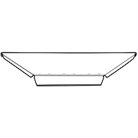 Полка формованная 40 внутреннего угла 243.М.СМН Полка формованная 40 внутреннего угла 243.М.СМН