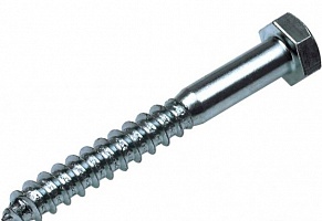 Шуруп для крепления деревянных лаг и реек 6 x 40 (нержавеющая сталь) DIN 571 Шуруп для крепления деревянных лаг и реек 6 x 40 (нержавеющая сталь) DIN 571