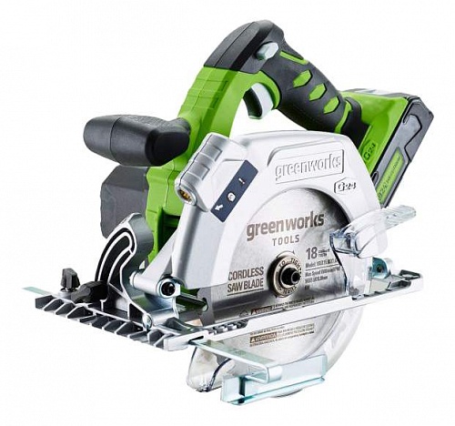 Пила дисковая аккумуляторная Greenworks G24CS 1500507 Пила дисковая аккумуляторная Greenworks G24CS 1500507