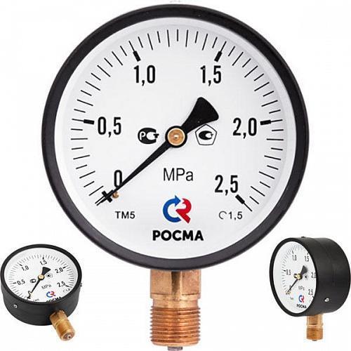 Манометр радиальный 0-16 бар 1/4" d=63mm Rosma ТМ-310Р Манометр радиальный 0-16 бар 1/4" d=63mm Rosma ТМ-310Р