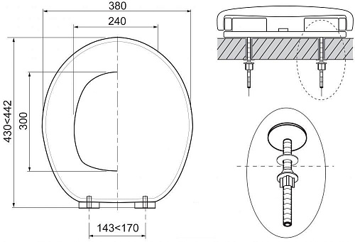 Сидение для унитаза Wirquin "SoftClose first" 20719135 Сидение для унитаза Wirquin "SoftClose first" 20719135
