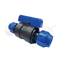 Кран шаровой ПНД VALFEX 20х20 (10/40) 121001232020 Кран шаровой ПНД VALFEX 20х20 (10/40) 121001232020