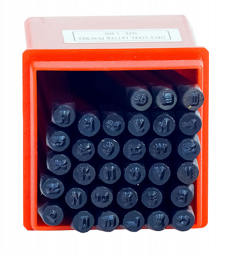 Набор клейм буквенные 2мм Набор клейм буквенные 2мм