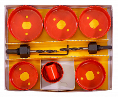 Набор коронок для дерева (7шт + 2 адаптера) Энкор 19158 Набор коронок для дерева (7шт + 2 адаптера) Энкор 19158