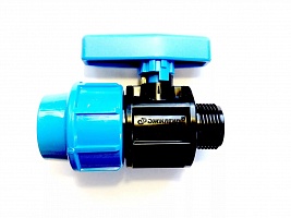 Кран шаровой ПНД 32 x 1" НР (10/140) Джилекс 9366 Кран шаровой ПНД 32 x 1" НР (10/140) Джилекс 9366