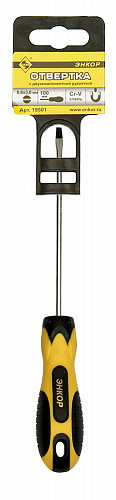 Отвертка шлицевая 0,6х3,0х100мм Энкор Отвертка шлицевая 0,6х3,0х100мм Энкор
