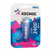 Аккумулятор КОСМОС Li-ion 18650 3400 mAh с защитой блист 546782