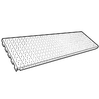 Панель стеновая с универсальной перфорацией  (шаг 45 и 50 мм)  0,65 м 479.М.СМН